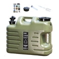 thumbnail image 4 of Miulika Water Container Water Carrier with Spigot with Screw Lid Water Bucket Water Storage Jug for Washing Hand Survival Outdoor BBQ 40x20x30cm 18L, 4 of 7