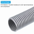 thumbnail image 3 of Unique Bargains EVA Flexible Vacuum Cleaner Hose, 39 mm Outer Diameter 1M Length Dust Collection Hose Gray, 3 of 5