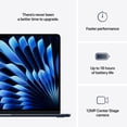 thumbnail image 4 of Apple MacBook Air 15" Laptop con Chip M4, 24GB RAM, 512GB SSD, Pantalla Retina – Midnight, 4 of 6
