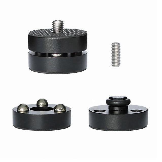 Aluminum Speaker Isolation Feet 4pcs, Heavy Duty Turntable Stand Base with Steel Ball Bearings for Audio Equipment