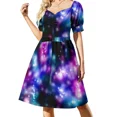 thumbnail image 3 of Vestidos de manga corta de belleza para mujer Ropa vestidos femeninos para mujer vestido de fiesta, 3 of 7