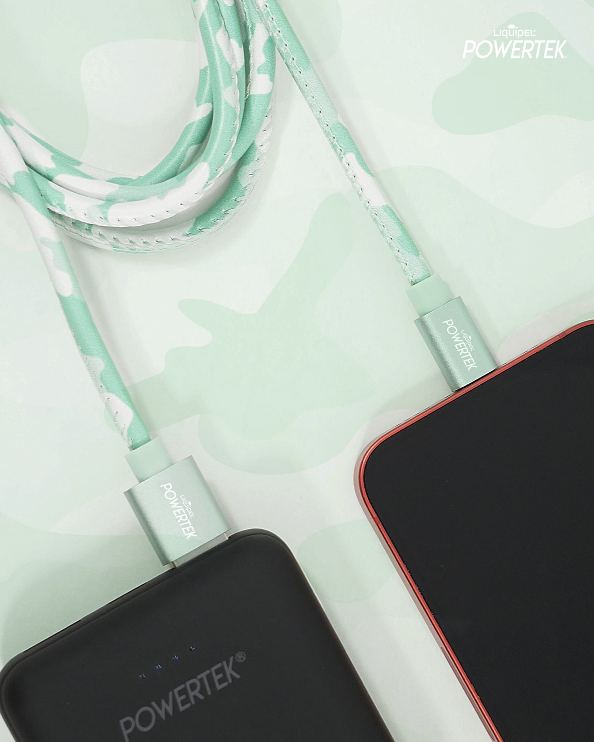 Liquipel Lightning Cable Camo - Green