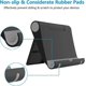 thumbnail image 4 of Soporte para teléfono móvil de escritorio, soporte plegable para teléfono móvil, base para teléfono, soporte ajustable para tablet compatible con iPhone 12 y iPhone 11 Pro., 4 of 5