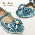 thumbnail image 4 of DREAM PAIRS Girls Dress Shoes Low Heel Flower Party Wedding Princess Mary Jane Shoes, 4 of 5