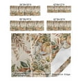 thumbnail image 6 of Kitchen Curtain Valances for Windows,Vintage Autumn Leaves Pumpkin Rod Pocket Small Valance Thanksgiving Maple Leaf,60"x18", 6 of 9