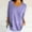 Purple, variant on Hauaitttt Women Spring Casual 3/4 Sleeve Solid Color V Neck Loose Pullover Knit Fall Sweaters Tops plus Size T Shirts Running Top Women Wide Stripe Shirt Loose Workout Shirts Women Tops Loose Fit