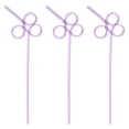 thumbnail image 1 of 3 pajitas divertidas para niños y adultos, pajitas de plástico reutilizables con forma de lazo y diseño loco para actividades en el aula, día de San Valentín, 1 of 5