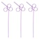 thumbnail image 1 of 3 pajitas divertidas para niños y adultos, pajitas de plástico reutilizables con forma de lazo y diseño loco para actividades en el aula, día de San Valentín, 1 of 5