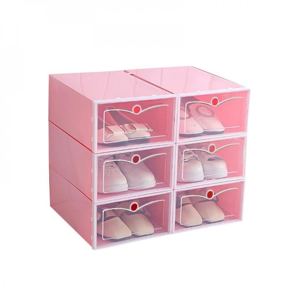 Foldable Shoes Box Transparent Storage Shoe Box Drawer Organizer Household DIY Shoe Box Drawer