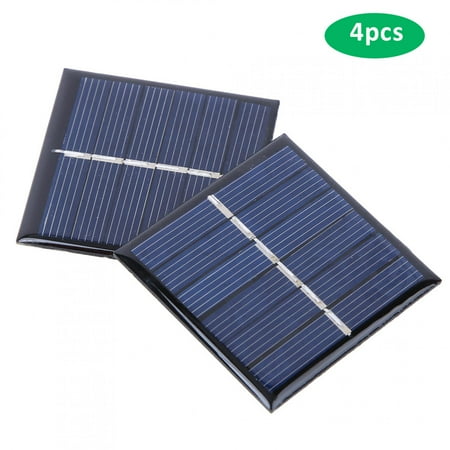 

2023 4PCS 3V 168mA Solar Panel DIY Material Outdoor Emergency Charger Portable Power Supply