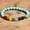 Blue Howlite, variant on Unisex Yoga Chakra Bracelet - 7 Color Natural Stone Beaded Bracelet