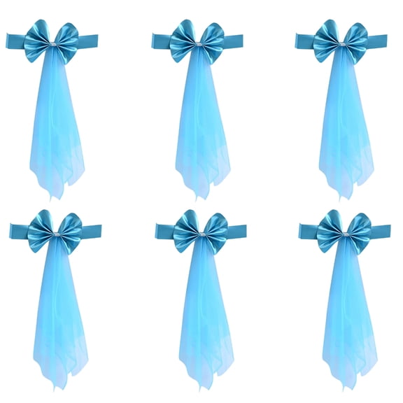 Chair Tie Backs Stretch Spandex Chair Sashes Bows for Party and Wedding Chairs