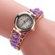 thumbnail image 3 of Reloj de Pulsera para mujer Salvador Pulsera Vintage Elegante vestido de diamantes de imitación púrpura Reloj de cuarzo, 3 of 4
