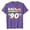 A-Purple2075, variant on XIAOCHA 90s Cassette Letter Print T Shirt For Men Classic Fit Vintage Retro Casual Tees