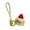 Red, variant on Keychain Pendant 3D Printing Strawberry Cake Design Decompression Clicker Toy with Lanyard Mini Stress Relief Bag Pendant