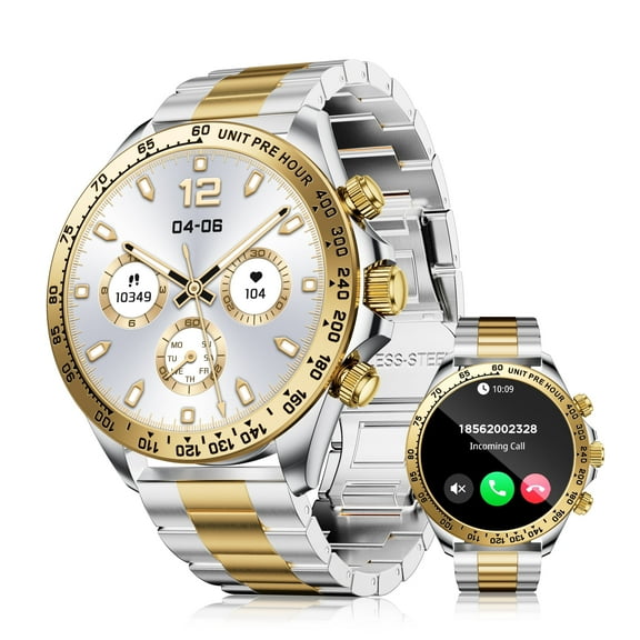 Smart Watch for Android and iPhone, IP68 Waterproof Smartwatch for Women Men 180  Sports Modes 1.43-inch Fitness Tracker, Smart Watch with Bluetooth Call(Answer/Make Calls), for Gift Black