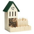 thumbnail image 7 of Navaris Wooden Insect Hotel with Planter Box - 8.7 x 5.9 x 11.4 Inches (22 x 15 x 29 Centimeters) - Wood House Nesting Habitat for Bees, Butterflies, Ladybugs, 7 of 7