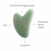 Natural Jade Roller for Face - Face Roller Gua Sha Scrapping - Aging Wrinkles,Puffiness Facial Skin Massager - Premium Authentic Jade Stone (Jade Roller&Guasha Set)