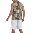 thumbnail image 2 of Naloa Cartoon Bear Basketball Jersey Reversible Men's Mesh Athletic Sports Shirts Training Practice S-4XLSmall, 2 of 6