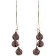 thumbnail image 2 of Northlight Cascading Christmas Jingle Bell Ornaments - 13.5" - Brown - Set of 2, 2 of 6