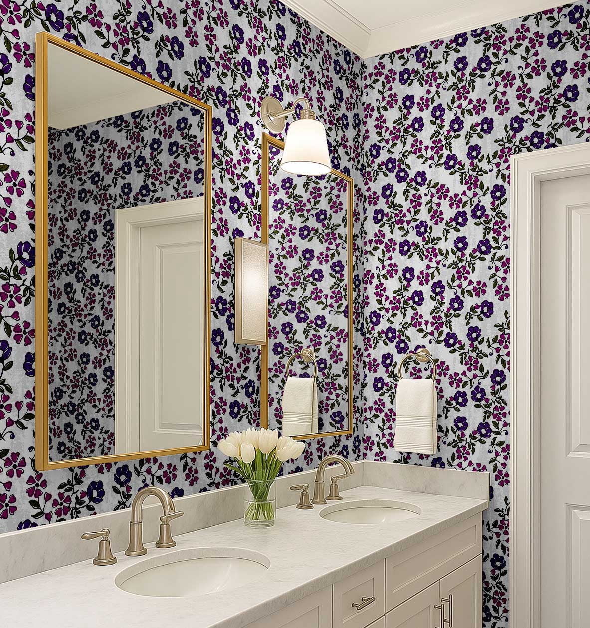 Black Peel And Stick Wallpaper – Silk Embossed Floral Contact Paper, Thicken Waterproof Vinyl, 393 X 17.7 Inches, Self-Adhesive For Cabinets, Furniture, Kitchen & Bathroom