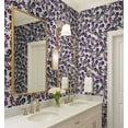 thumbnail image 3 of S4Sassy Peel & Stick Vinyl Wallpaper, Floral Wall Paper Contact Paper Waterproof - White, 25"X60", Textured Finish, Removable Asian Style Covering For Home Decor In Bedrooms & Living Areas, 3 of 9