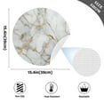 thumbnail image 3 of Marble Golden Cracks Black Round Placemats Plate Mats 15 Inch Non-Slip Heat Resistant Washable PVC Set Indoor for Kitchen Dining Table 4PCs, 3 of 6