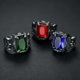 thumbnail image 3 of HOOUN Fashion Women Men Stylish Gothic Punk Skull Ring Cool Men's Band Rings Jewelry-#13-13, 3 of 9
