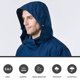 thumbnail image 1 of TFixol 3 en 1 Chaquetas para exterior Softshell Cortavientos Impermeable con capucha Lluvia, 1 of 8