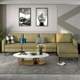 thumbnail image 2 of Costway Modular L-shaped Sectional Sofa w/ Reversible Chaise & 2 USB Ports Green, 2 of 10