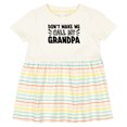 thumbnail image 3 of Inktastic Don't Make Me Call My Grandpa Girls Baby Dress, 3 of 5
