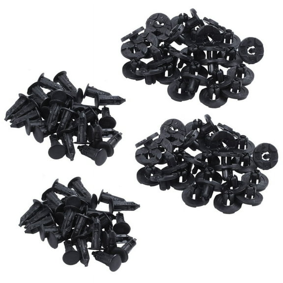 60 pieces Plastic Parts 8 mm Bumper Rivet Clip Closure