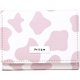 thumbnail image 1 of Cartera con estampado de vaca, triple pliegue, tarjetero y bolsillo para efectivo, para mujer (rosa), 1 of 5