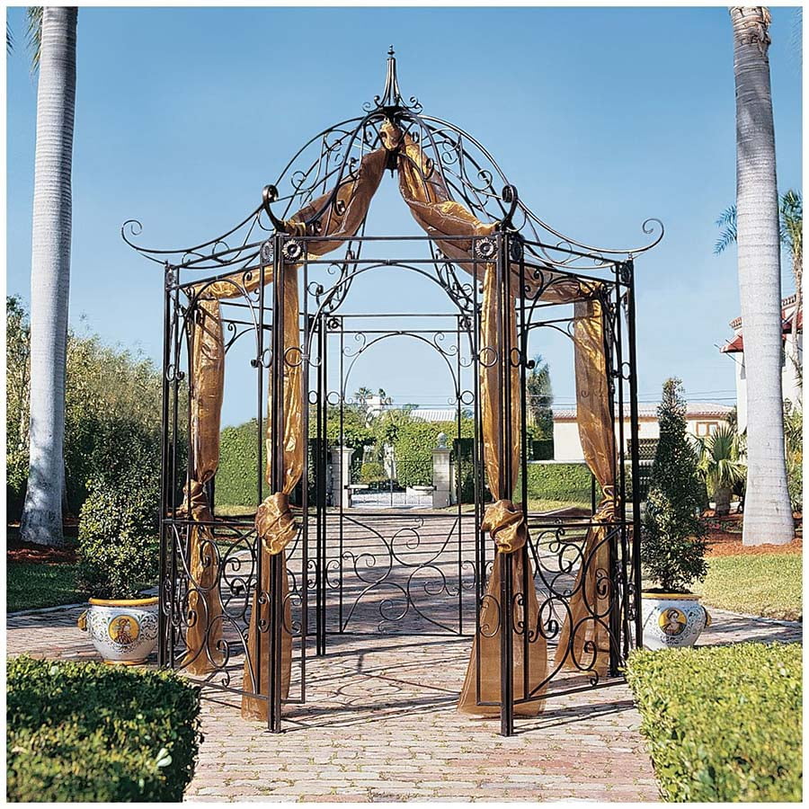 Design Toscano The Amelie Architectural Steel Garden Gazebo Walmart