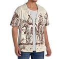 thumbnail image 2 of Fotbe Cowboys Riding Horses Camisa Estampada de Manga Corta para Hombre, Casual de Verano, Estilo Playero, Sin Arrugas-X-Large, 2 of 5