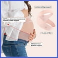 thumbnail image 2 of Vocoste Pregnancy Belly Band for Pregnant Women Breathable Adjustable Large Pink, 2 of 7