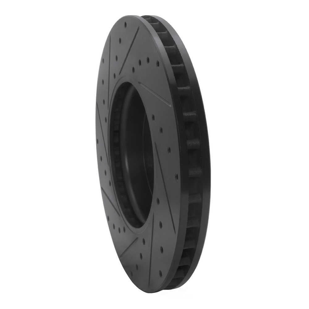 Dynamic Friction Company 633-63186R DFC Brake Rotor - Drilled And Slotted - Black