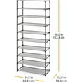 thumbnail image 2 of Spacemaker 10-Tier Tower - Lightweight -Standing Storage Shelves, 2 of 5