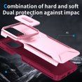 thumbnail image 6 of ELEHOLD for Moto G Play 4G 2024 Case,Military Grade Drop Protection Heavy Duty Non-slip Rugged Shockproof Protective Case with Slide Window Cover for Moto G Play 4G 2024,Pink, 6 of 7