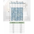 thumbnail image 6 of No Hook Shower Curtain with Snap in Liner, Summer Gradient Blue Ocean Coral Coastal Hotel Shower Curtains for Bathroom, Washable Shower Curtain Liner Set with Mesh Top Window, 48"x72", 6 of 6