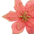 thumbnail image 3 of Uxcell 10Pack Christmas Glittered Artificial Christmas Flowers Picks Ornaments (Rose Red), 3 of 6