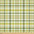thumbnail image 2 of Ambesonne Beige Tan Fabric by the Yard Upholstery, Plaid British Geometric, 3 Yards, Pastel Brown Earth Yellow, 2 of 5