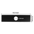 thumbnail image 2 of BWE Faucet Cover Sink Hole Deck plate 10 Inch for 1 or 3 Hole Black Bathroom or Kitchen Sink Faucet Oversized Escutcheon Plate Vessel Vanity Basin Sink Stainless Steel Plate Square Modern, 2 of 6