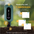 thumbnail image 3 of PLANTRON Afra II Smart Soil Moisture Sensor By LINKSTYLE — 3-in-1 Soil Moisture, Temperature and Luminosity Monitoring, IP67 Waterproof, Indoor/Outdoor [Requires Hub To work], 3 of 10