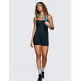 thumbnail image 3 of CRZ YOGA Butterluxe Cami Strap Rompers for Women Sleeveless One Piece Yoga Jumpsuits Bodysuit Shorts Padded, 3 of 4