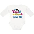 thumbnail image 3 of Inktastic My Nana and Papa Love Me with Hearts Boys or Girls Long Sleeve Baby Bodysuit, 3 of 5