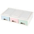 thumbnail image 3 of Boaby Jewelry Storage Box - Colorful Desktop Storage Box Organizer Container with Drawers Jewelry Holder Cabinets Decor(Blue), 3 of 8