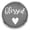 Dark Gray, variant on Choose Color | Blessed Heart Snap Jewelry Ginger Charm Button, For Interchangeable DIY Customizable Accessories