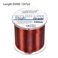 thumbnail image 2 of Uxcell 547Yard 12Lb Fluorocarbon Coated Monofilament Nylon Fishing Line Wine Red, 2 of 7