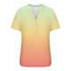 thumbnail image 5 of Camisetas de Verano para Mujeres Casual Camiseta con Cuello en V Botón Arriba Suelto, Camisetas de Mujer Casual para Primavera Verano, 5 of 5